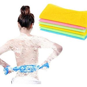 Exfoliërende Nylon Bad Handdoeken Douche Lichaam Huid Reiniging Washandjes Schuurdoek Handdoek