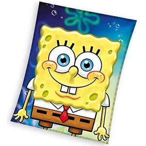 SpongeBob Fleece Deken, Smile - 110 x 140 cm - Polyester