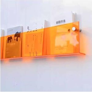 Onzichtbare acryl zwevende wandplank, aan de muur gemonteerd, transparant 5 mm dik badkamer/woonkamer/slaapkamer displaystandaard (kleur: Style3, maat: 50 cm/19,7 inch) (Color : Style2, Size : 120cm