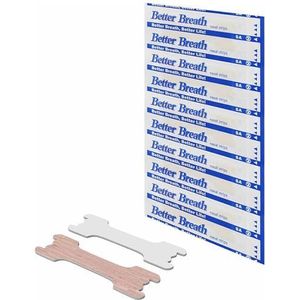 Better Breath neusstrips voor stop Snoring, kleine airway, Improve Sport Performace, voordelig pakket met 100 stuks (55 x 18 mm)