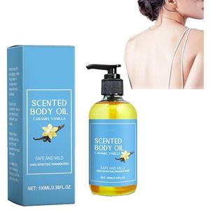 Orena Caramel Vanilla Body Oil - Natuurlijke Verhelderende Badolie voor Alle Huidtypes (1pcs)