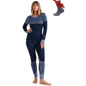 Thermisch ondergoed voor dames, merinowol - 100% Merino thermisch ondergoed voor dames, ademend, merinowol, broek en onderhemd dames, thermisch ondergoed, M