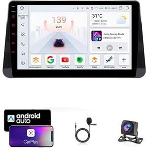 9 Inch Autoradio Compatibel voor Nissan Kicks 2016-2018 met GPS Navigatie CarPlay Android Auto Acht-Core 4G Bluetooth WiFi MirrorLink Stuurwiel Afstandsbediening(T1 4 Core Wifi 1G+16G)