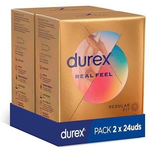 Durex Real Feel Sensitive Condooms Zonder Latex, 48 Stuk