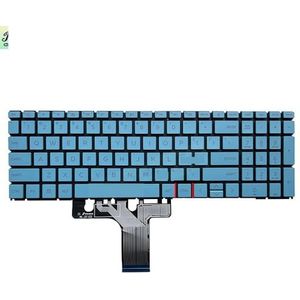 UK US Russisch Spaans toetsenbord met achtergrondverlichting voor HP 15-FC 15-FD 15Z-FC 15T-FD 15-FD0000 notebooktoetsenborden N32715-FL1 B31 N32714-071(US backlit blue)