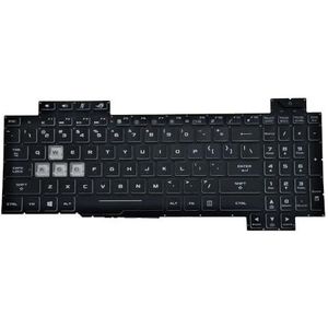 GL704 Kleurrijk RGB-achtergrondverlichting Amerikaans Engels toetsenbord voor ASUS, ROG, Strix, Scar II, GL704GV, GL704G, GL704GW-DS76 gaming-laptoptoetsenborden