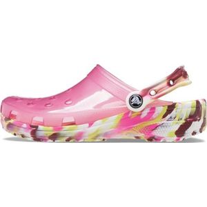 Crocs, Fuchsia Fun/Multi Gemarmerd, 15 Women/13 Men