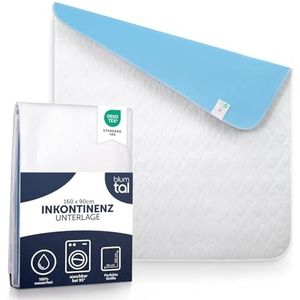Blumtal Incontinentie Mat – Waterdicht, wasbaar, absorberend fleece, 160x90cm, incontinentie matrasbeschermer voor bedplassen, 1 stuk