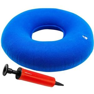 SZXMDKH - Donutkussen - Opblaasbaar Ringkussen - Blauw - Inclusief Luchtpomp