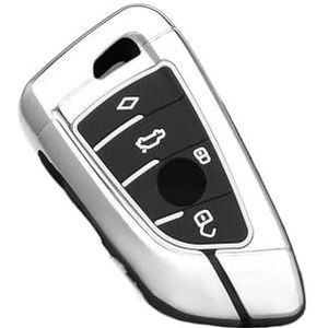 Autosleutelhangerafdekking Voor X1 X3 X5 X6 X7 1 3 5 6 7 Serie G20 G30 G11 F15 F16 G01 G02 F48 Keyless Zinklegering Auto Afstandsbediening Sleutel Case Cover Shell Fob Sleutel Shell(2)