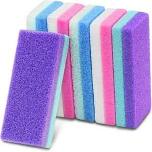 Professionele pedicurevoet puimsteen voor voeten huid eeltverwijderaar en scrubber voor dode huiden dubbelzijdig (Pack van 6)
