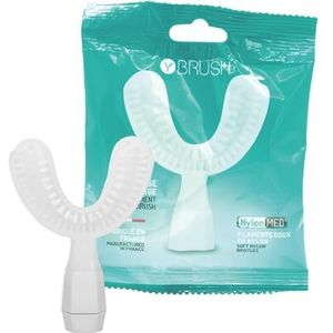 Y-Brush Vervangende opzetborstel voor Philips® Sonicare®-modellen, flexibel ontwerp, zachte nylon borstelharen van medische kwaliteit, eentakt technologie (Made in France) -Geschikt voor volwassenen