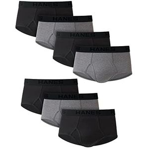 Hanes Ultimate Classic herenslip, 7 stuks, grijs/zwart, 7 stuks, XL, 7 stuks, gesorteerd, XL
