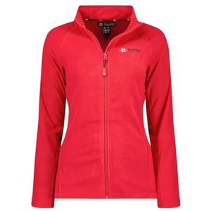 Canadian Peak Tugeak FZ Lady - Fijne fleece voor dames, warm, ritssluiting, herfst, winter, lente, warm, dames, lange mouwen, kleding, zacht, comfortabel, Rood, M
