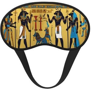 Ancient Egypt Tribe Series Print Unisex Verduisterend Slaapmasker Comfortabel Oogmasker voor Reizen Meditatie Slaap Reizen