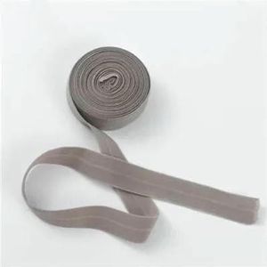 20mm elastische band vouw over spandex elastisch lint voor ondergoed broek bh rubber naaien kant rand tailleband kledingstuk accessoire-grijs-10yard-20mm