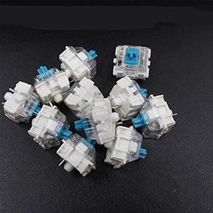 Zwart Blauw Bruin Rood Mechanisch Toetsenbord Schakelaars voor CIY Sockets SMD 3Pin Dunne Pins Gaming Toetsenbord Schakelaars Compatibel voor MX Schakelaar (100STKS) (blauw)