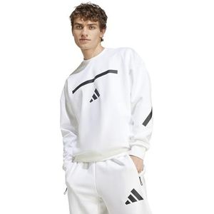 adidas Men's Z.N.E. Sweatshirt, White, Medium/Tall