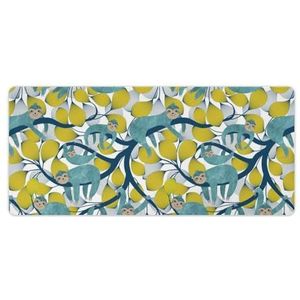 Luiaards in actie mode bureau muismat antislip gaming muismat accessoires decor 40 x 90 cm