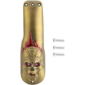Haartrimmer Full Body Cover, Electric Clipper Modified Shell Retro Style Clipper Cover, Gepersonaliseerde mode-uitstraling Trimmer Cover(Skeleton-Goud)