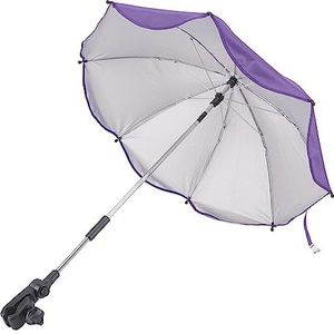 Paraplu Wandelwagen Universele Draagbare UV Bescherming Kinderwagen Zonnescherm Sterke Wind Weerstand Kinderwagen (Paars (zilverlijm))