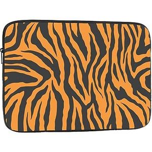 Oranje Tijger Luipaard Print Laptop Sleeve Shockproof Laptop Case Duurzame Laptop Tas Computer Cover voor de meeste Computers