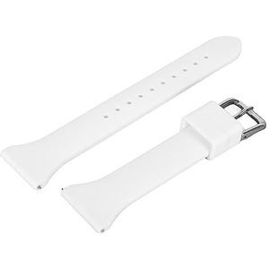 Horlogeband, 22 Mm Gespsluiting Lichtgewicht, Ademende, Waterdichte Siliconen Band voor Zakelijke Dames (Wit)
