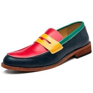 Heren Loafers Instappers Modieuze Klassieke Smoking Schoenen Casual Oxford Schoenen,Color,38 EU