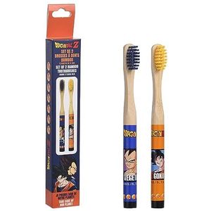 Bamboe kindertandenborstel [set van 2] - Zacht voor het tandvlees - 100% BPA-vrij - Bamboe tandenborstel - Milieuvriendelijke handtandenborstel
