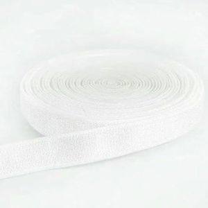 10/20 Meter 6-25mm Nylon Elastisch Band voor Ondergoed Schouderband Spandex Tape BH Riem Rubberen Banden DIY Naai Accessoires-Wit-15mm-20 Meter