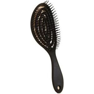 Massage Haar Kam Salon Nat Haar Borstel Vrouwen Kappers Styling Haar Gereedschap Anti Ontwarren Haarborstel Nat Droog Dual Purpose Kam (Zwart A)