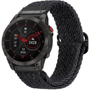 QuickFit 22mm 26mm Gevlochten Nylon Elastische Band fit for Garmin EPIX GEN2 Fenix7 7X Solar/6X 6XPro 5XPlus Enduro 2 Horlogeband (Color : 4, Size : For Fenix 7X (51mm))