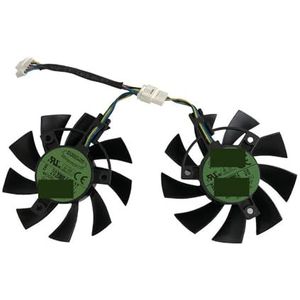2 stuks/set, T128015SU grafische kaart koelventilator voor ASUS RTX 2060 GTX 1660 1660Ti TUF voor GAMING OC T128015BU FD8015U12D(T128015SU)
