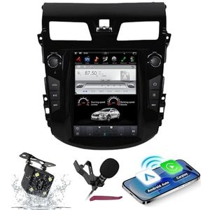 Android 15 Autoradio Navi voor N-issan Teana (2013) 10.4 ""Touchscreen Car Multimedia Player met Wireless Carplay GPS Navigatie Bluetooth5.0 HIFI FM 5G-WiFi SWC DSP MIC,4g+64g