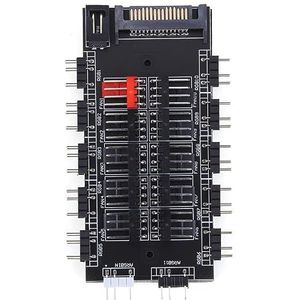 2 in 1 Fan LED Controllers 5 V 3PIN ARGB SATA Power Cooling Fan Hub Computer Accessoires 10 Manier voor PC Chassis Case
