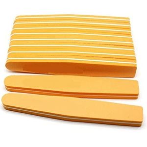 Een spijkerbuffer, 10 stuks nagelvijlen 100/180 grit multicolor crescent polijstblokken sponsbuffer(23-10pcs)