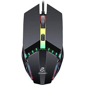 LED Backlit RGB Wired Gaming Mouse 1600 DPI Gamer Muizen met Zijknoppen