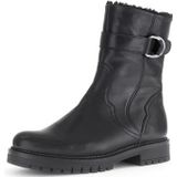 Gabor Bikerboots voor dames, comfortabele extra breedte (H), warme voering, Zwart 57, 37.5 EU Breed