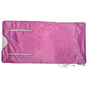 Ectric Deken Infrarood Sauna Verwarmingsdeken for Gewichtsverlies En Detox Thermische Afslankende Saunadeken Dames Thuis Spa 180X80cm Voor ontspanning(Purple)