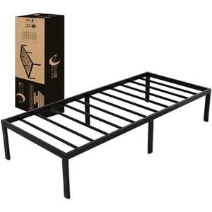 Dreamzie - Metalen Onderstel voor Bed - Zwart - Stevig en Ruim Ontwerp