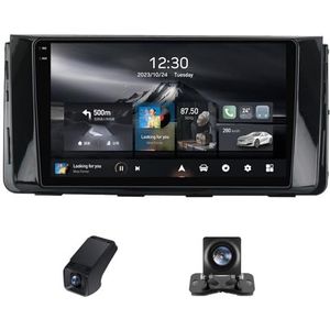 Android autoradio 2 Din geldt voor Hyundai H350 2015-2021 met Draadloze Carplay Android Auto GPS Navi 4GLTE 5GWiFi 9 inch met Bluetooth+ Achteruitrijcamera/Stuurwielbediening(C30Plus)