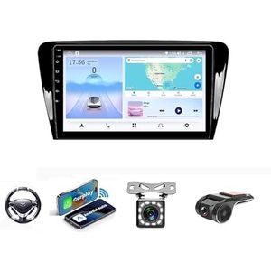 Android 13 Auto Stereo MP5 Player 9'' Screen Autoradio Voor Skoda Octavia 3 A7 2014-2018 Car-play Android Auto GPS-navigatie Bluetooth RDS FM AM DAB+ Radio Stuurbediening Voice Control(NF-3 8Core 2+