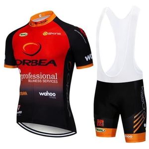 FELEA Fietskleding voor heren, sneldrogende fietsshirts en korte broeken met gelpad voor outdoor paardrijden, R1091, L