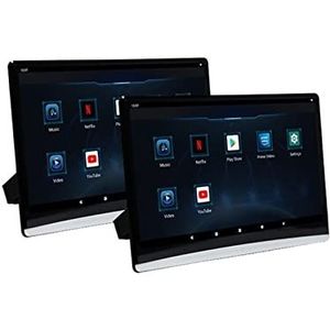 Draagbare dvd-speler voor videospelers op hoofdsteunen in auto's Hoofdsteun Auto Monitor IPS Touchscreen 1080P Auto Video Speler Universele Digitale Panel TV 4K Tablet HDMI in Uit met HD-roterend sche