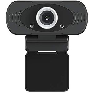 IMILAB Webcam 1080P Full HD met Coperchio/Treppiede/Microfoon, Video Call Web Cam Plug And Play voor PC Laptop Notebook Web Camera Compatibel met Windows/Mac/Android, Zwart