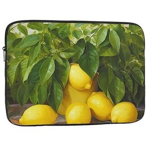 Laptop Case Sleeve 10"" Laptop SleeveYellow Lemon Laptop Bag Shockproof Beschermende Draagtas