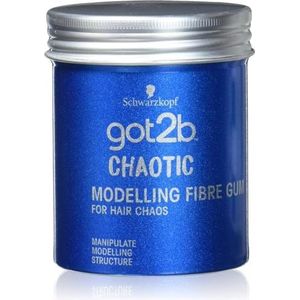 Schwarzkopf Got2B Chaot Fibre Gum Gel, verpakking van 3 stuks (3 x 100 ml)