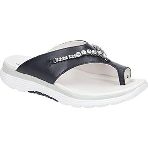 Gabor Damesschoenen - comfortabele slippers Rollingsoft, donkerblauw, 42.5 EU