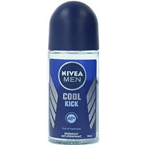 NIVEA Men Cool Kick Anti-transpirant Deo Roll On Deodorant Roll On Set van 6 (6 x 50 ml) Men Anti Transpirant Deo Fresh Men Roll On Deodorant + Frisse Mannelijke geur