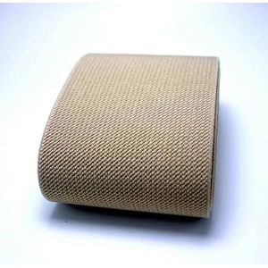 7,5 CM brede duurzame broek rok riem kleur elastische band/twill elastische tape latex elastische tape rubberen band-kaki-75mm